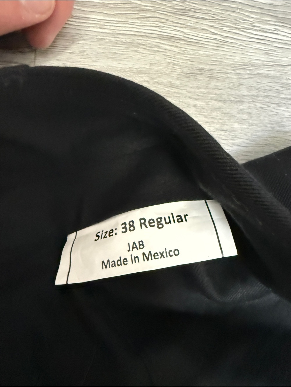 Jos. A. Bank Traveler Collection Black Tailored Fit Suit Pants 100% Wool 38x30 - Picture 4 of 10